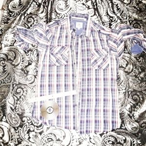 new PAPER DENIM CLOTH medium mens blue shirt